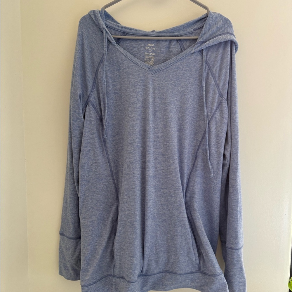 Aerie Heather Blue Hoodie Sweatshirt